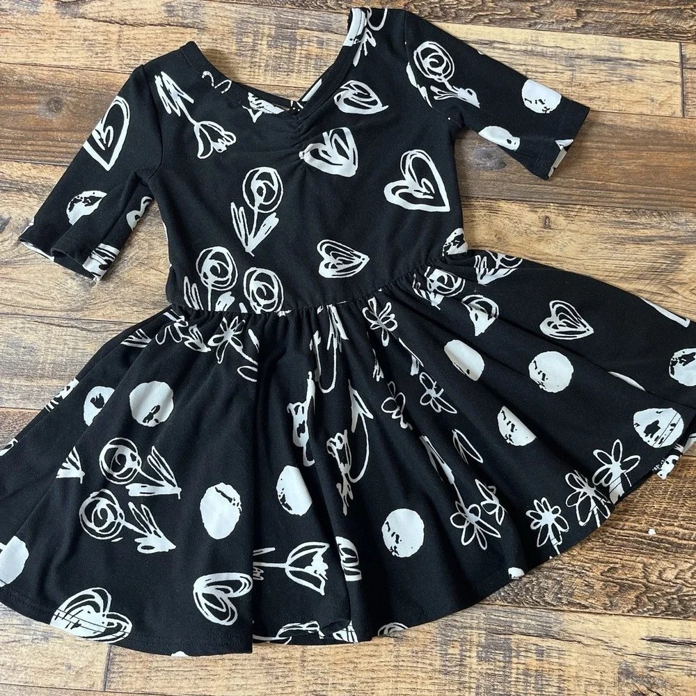 Dot Dot Smile Ballerina Twirl‎ Dress Baby Girl 12/24M Doodle